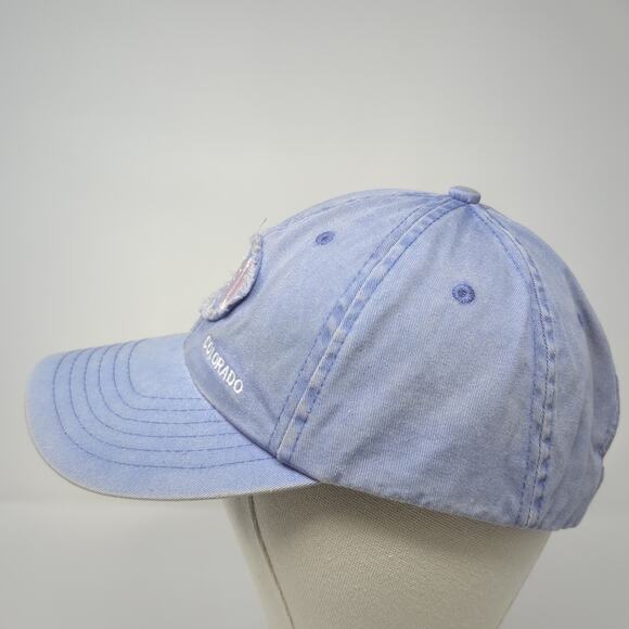 Colorado Strapback Baseball Cap Blue One Size Adjustable Embroidered Jhats - Picture 3 of 8
